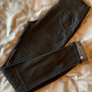 Agnes & Dora black Moto jeggings